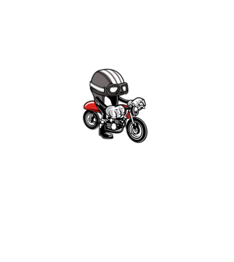 Moto minta fekete pólón