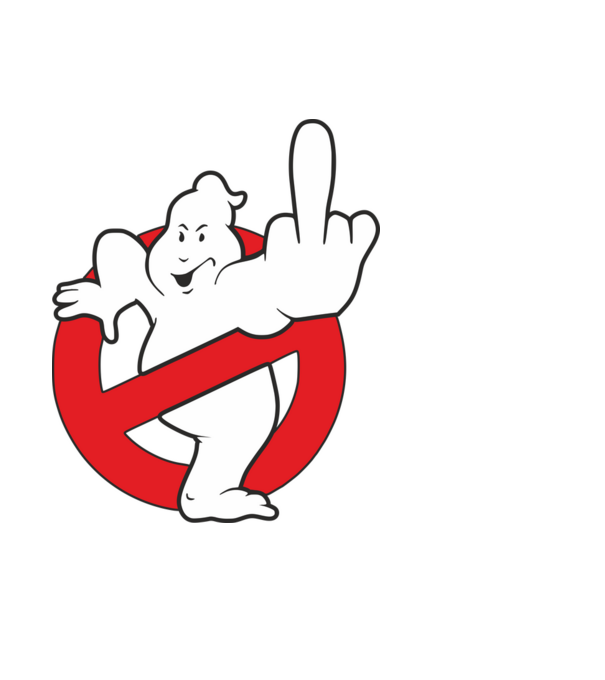 Ghostfuck minta fekete pólón