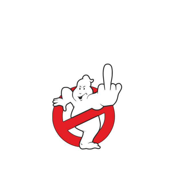 Ghostfuck minta fekete pólón
