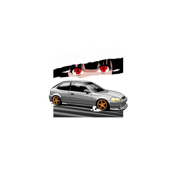 Drift Angel minta fekete pólón
