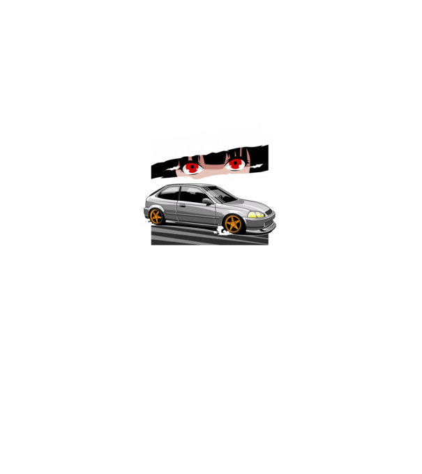Drift Angel minta fekete pólón