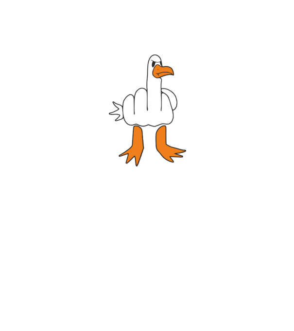 Duck minta fekete pólón