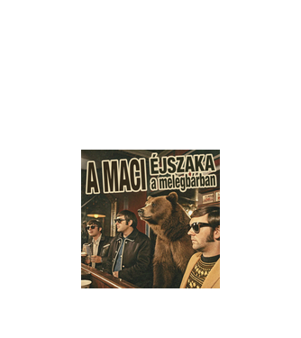 Éjszaka a melegbárban | A Maci album minta fekete pólón