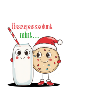Össze passzolunk minta fehér pólón