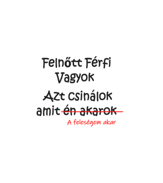amitafelesegem minta fehér pólón