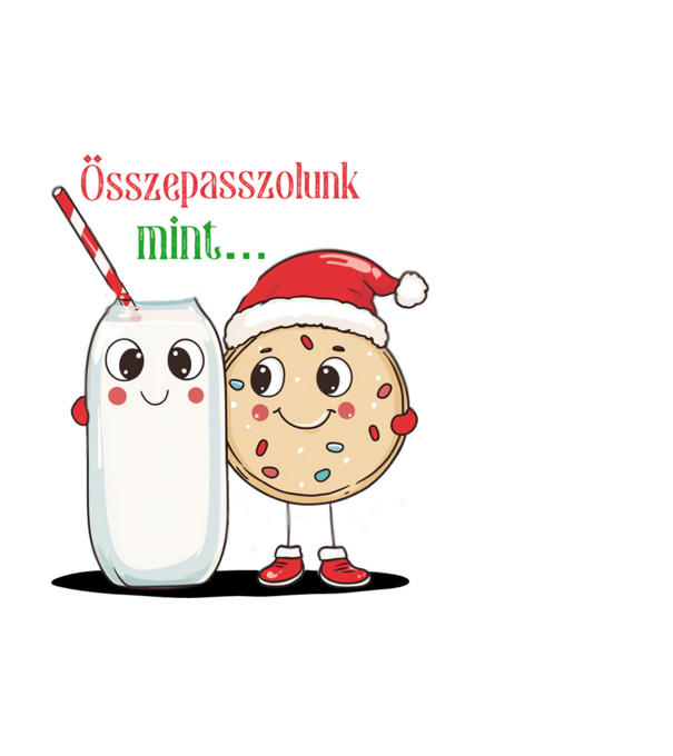 Össze passzolunk minta fehér pólón