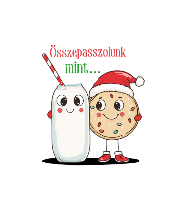 Össze passzolunk minta fehér pólón