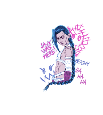 JinxByMe minta fehér pólón