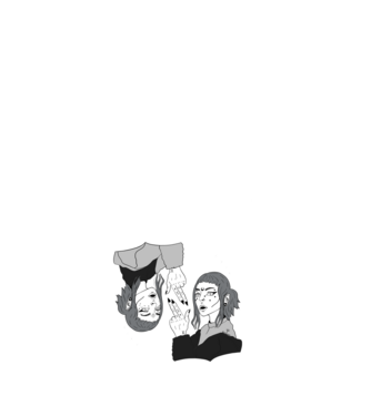 GeminiGirl minta fehér pólón
