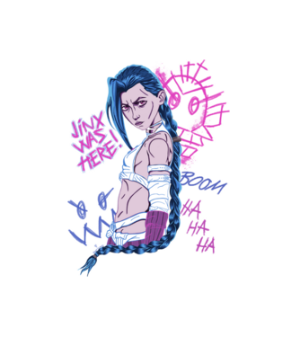 JinxByMe minta fekete pólón