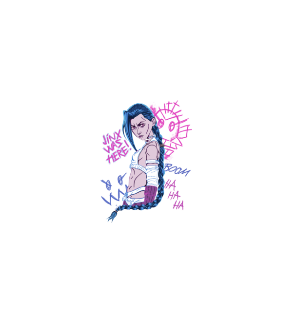 JinxByMe minta fekete pólón