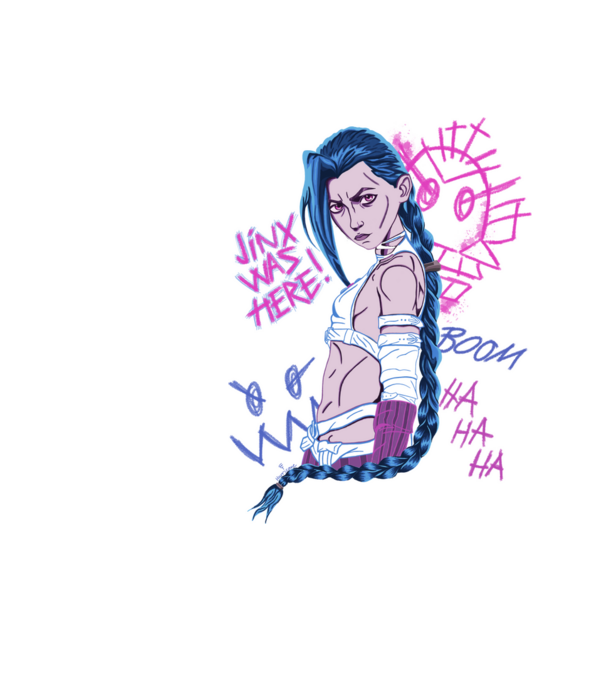 JinxByMe minta fekete pólón