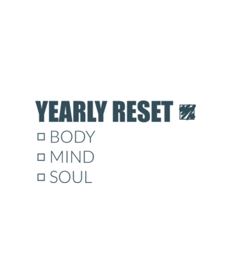 Yearly reset 2025 minta fehér pólón