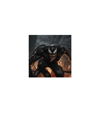 Venom minta fekete pólón