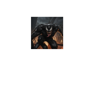Venom minta fekete pólón