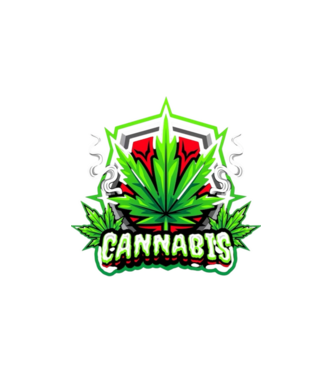 Cannabis minta fehér pólón