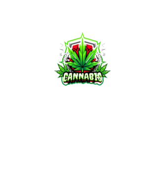 Cannabis minta fekete pólón