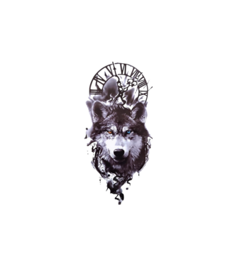 Wolf minta homokszín pólón