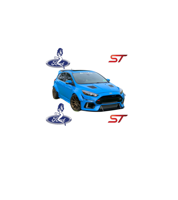Ford st minta szürke pólón
