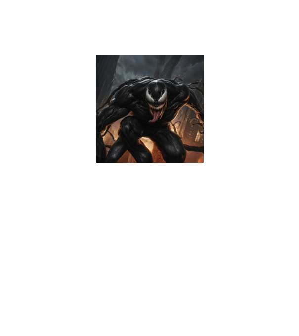 Venom minta királykék pólón