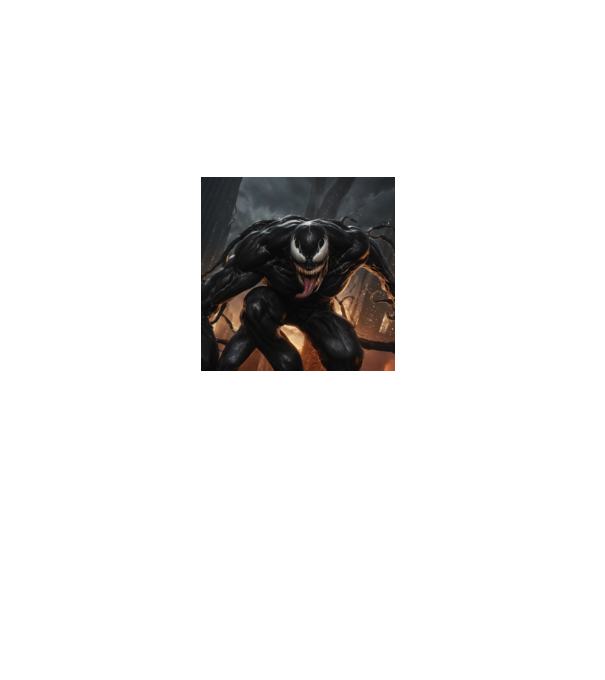 Venom minta fekete pólón