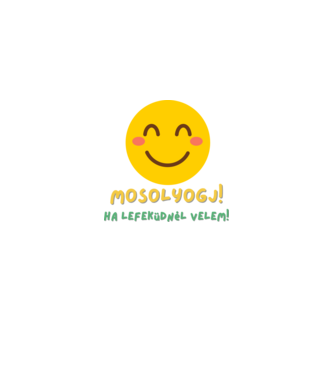 Mosolyogj! minta fekete pólón