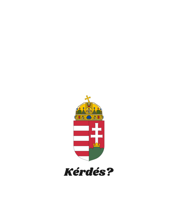 Magyar! minta fehér pólón