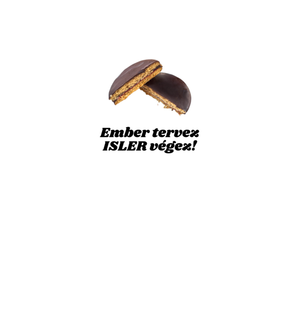 Isler minta fehér pólón