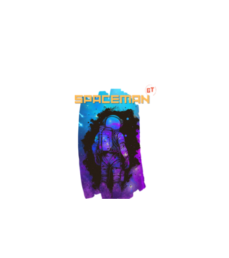 Spaceman Galaxy minta fekete pólón
