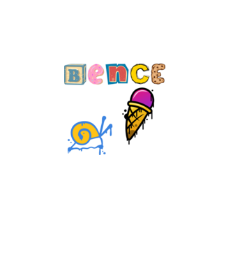 Bence minta fekete pólón
