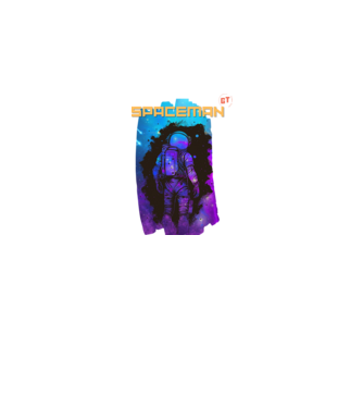 Spaceman Galaxy minta fekete pólón