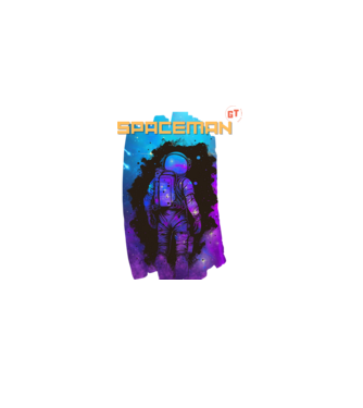 Spaceman Galaxy minta fekete pólón