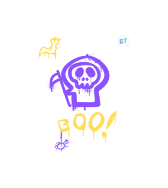 Boo! minta fekete pólón