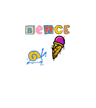 Bence minta fekete pólón