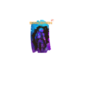 Spaceman Galaxy minta fekete pólón