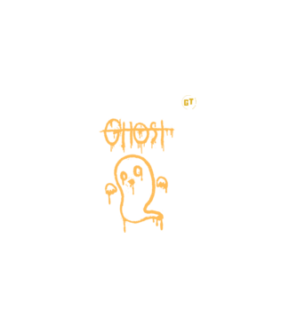 Ghost minta fekete pólón