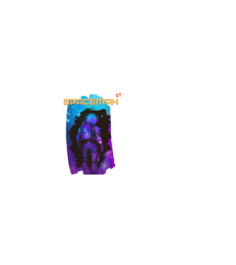 Spaceman Galaxy minta sötétkék pólón