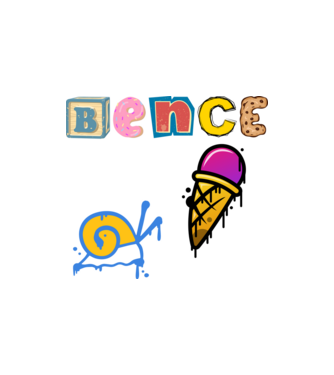 Bence minta homokszín pólón
