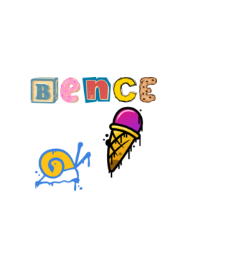 Bence minta fekete pólón