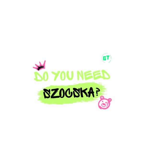 Do You Need? minta fekete pólón
