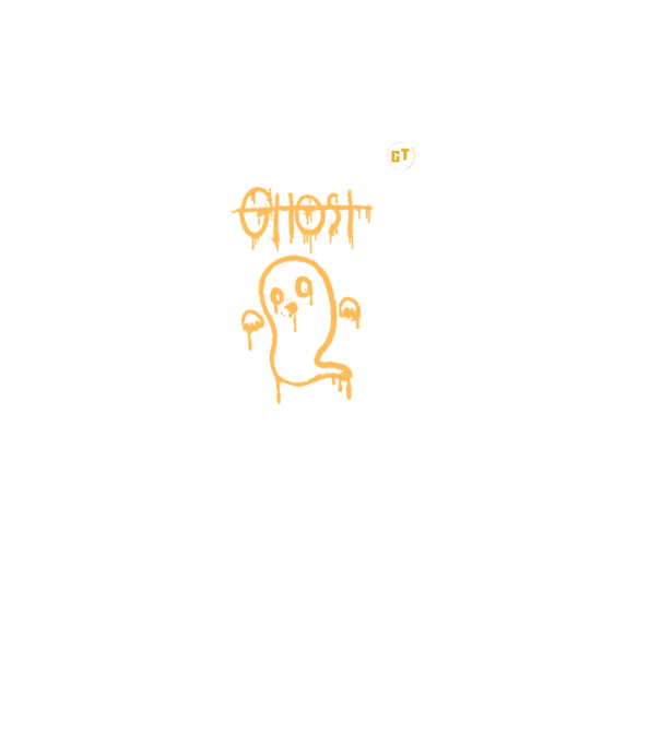 Ghost minta fekete pólón