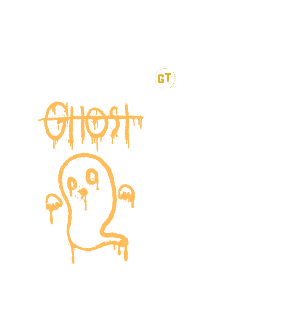 Ghost minta fehér pólón