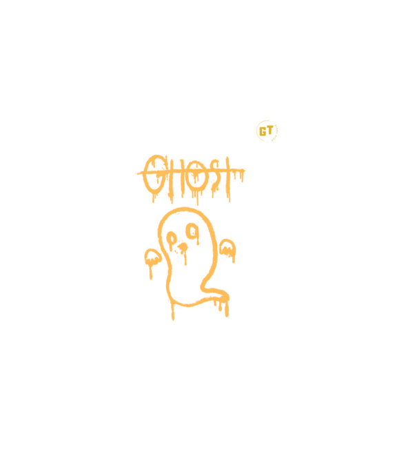 Ghost minta fekete pólón