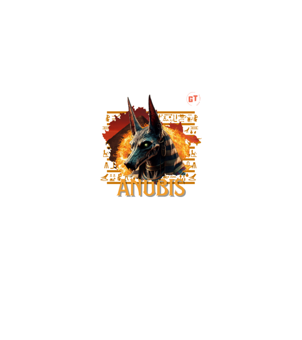 Anubis minta királykék pólón