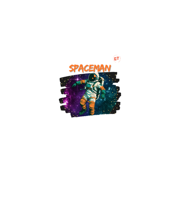 Spaceman minta királykék pólón