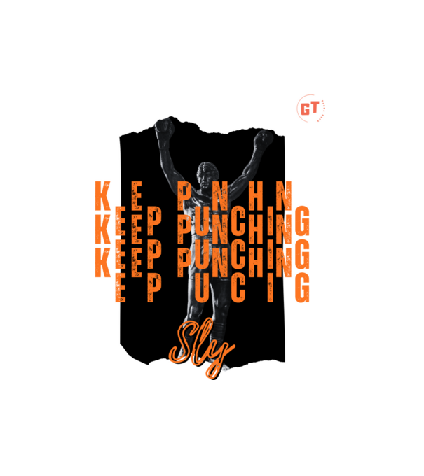Keep Punching - Sly minta fehér pólón