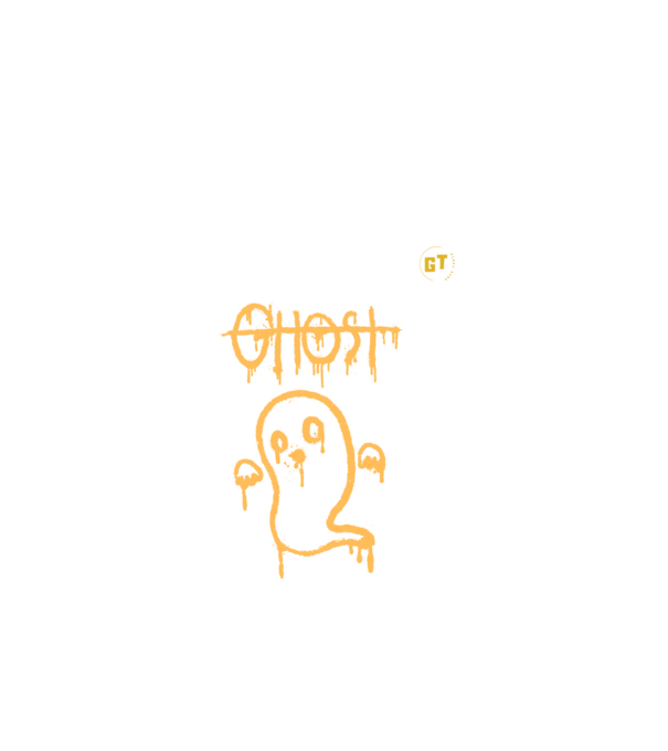 Ghost minta fekete pólón