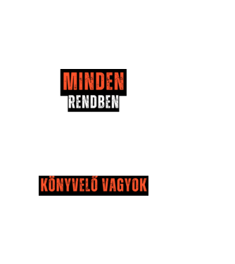 Minden renden lesz, könyvelő vagyok minta sötétkék pólón