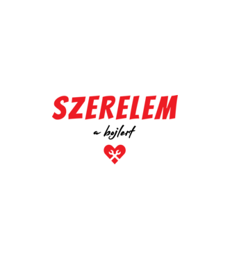 szerelem a bojlert minta fehér pólón