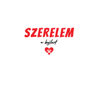 szerelem a bojlert minta fehér pólón